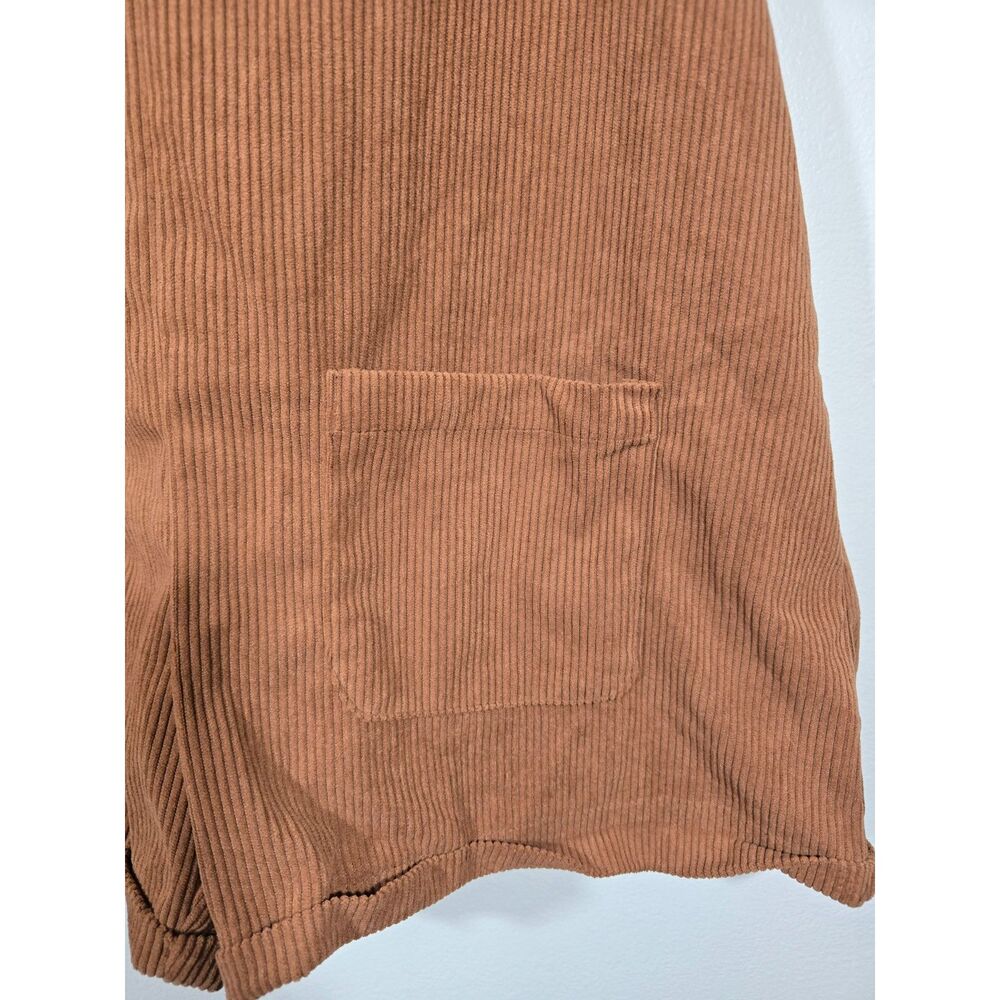 NWT Cupshe Courdoroy Overall Shorts Swim Coverup Size Med - Picture 7 of 8